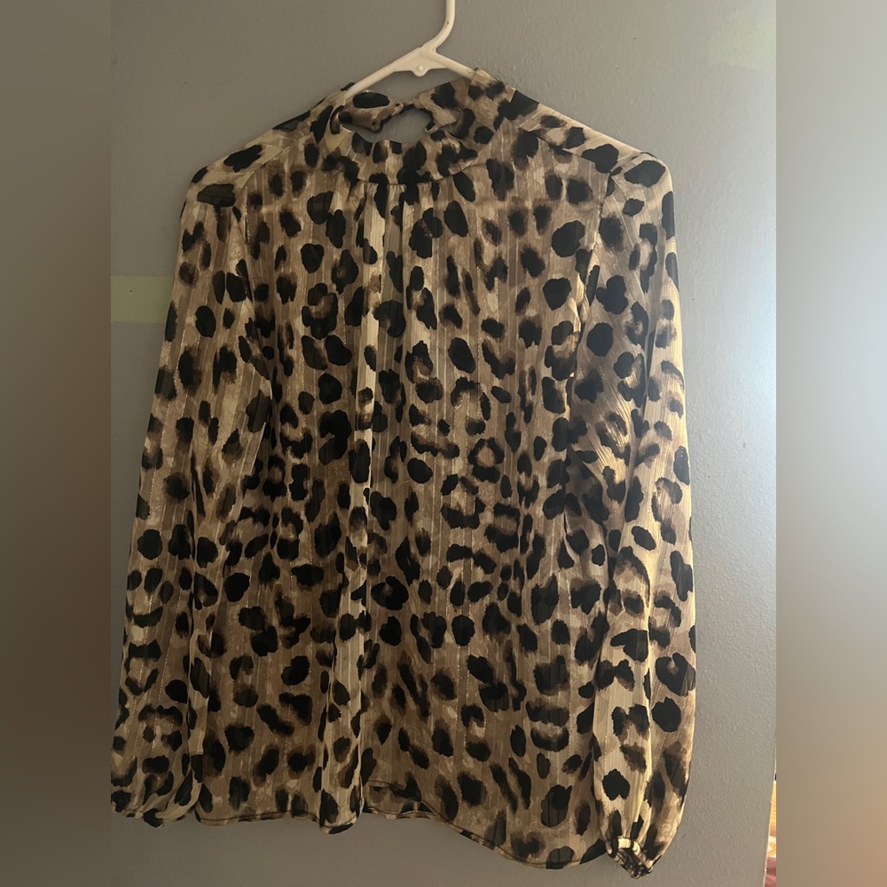 Leopard print blouse